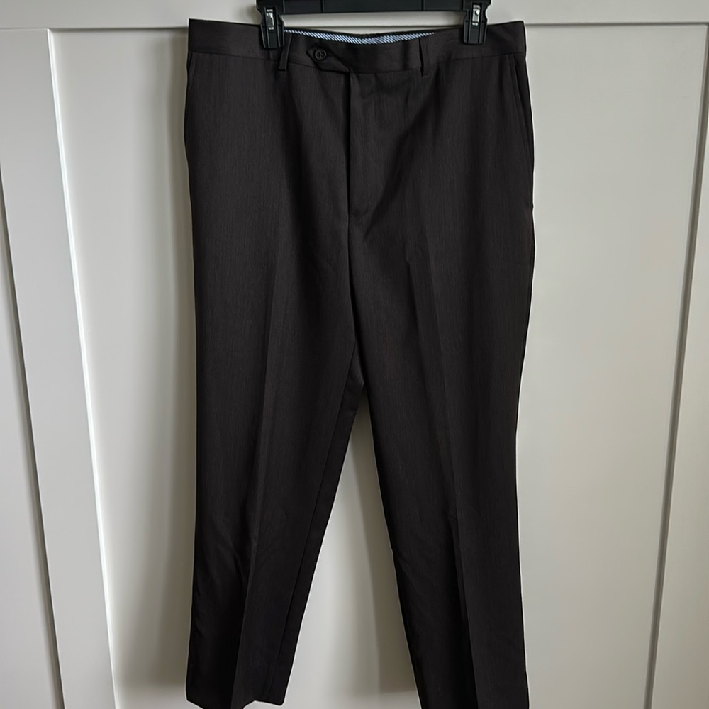 Men’s wool trousers. Dark brown, 34x29